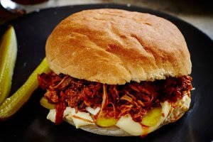 pulled pork burger